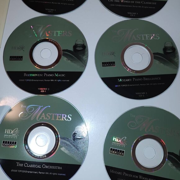 Classical Piano (Missing Disc 3) & "The Masters" Loose 16 CD Collection-AS IS - Picture 12 of 12